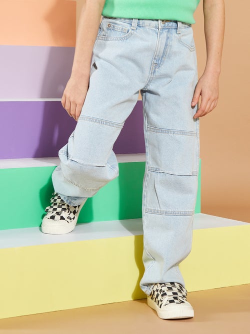 Pantaloni in jeans con tagli - Kiabi