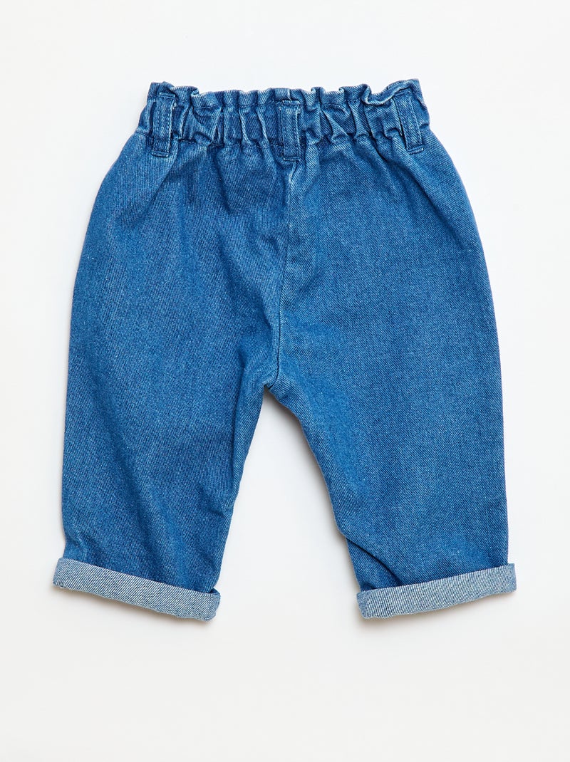 Pantaloni in jeans con tasche fantasiose Bianco - Kiabi