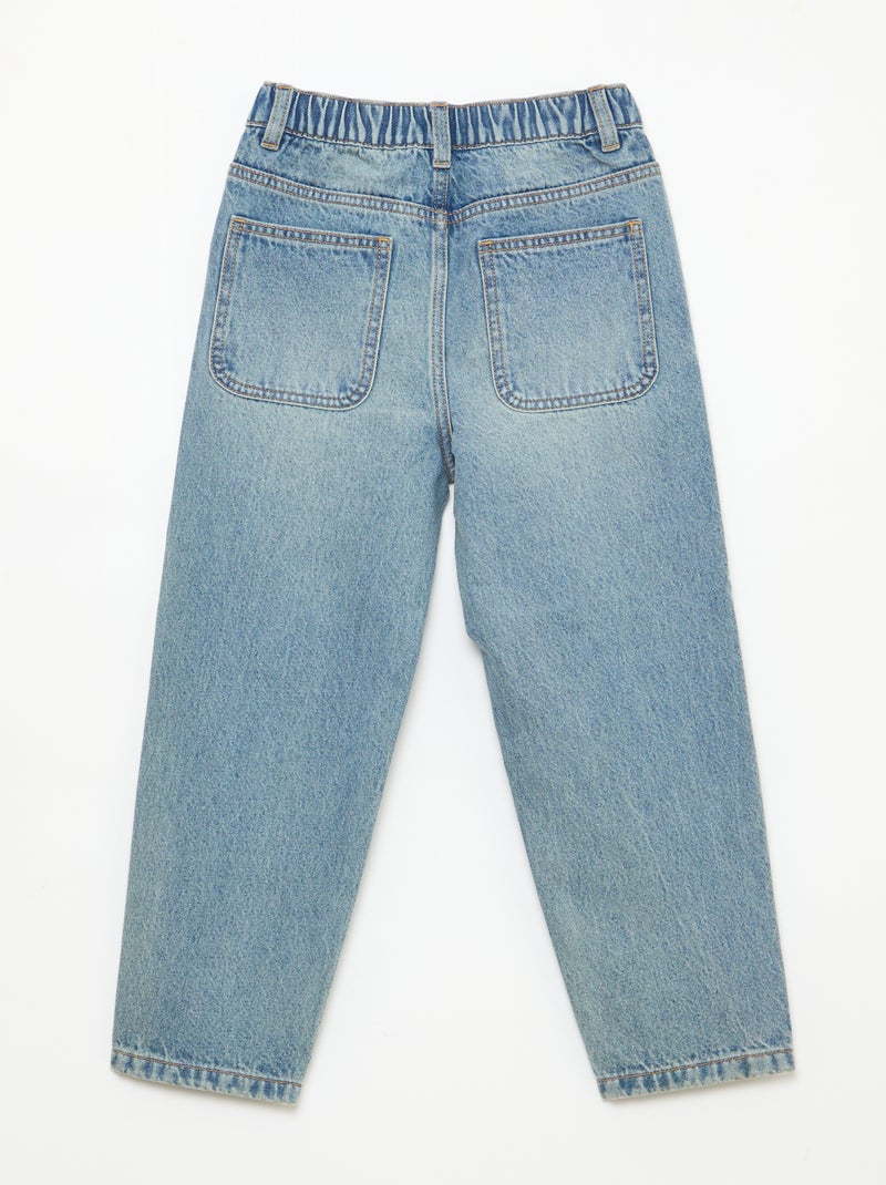 Pantaloni in jeans dal taglio confortevole Blu - Kiabi