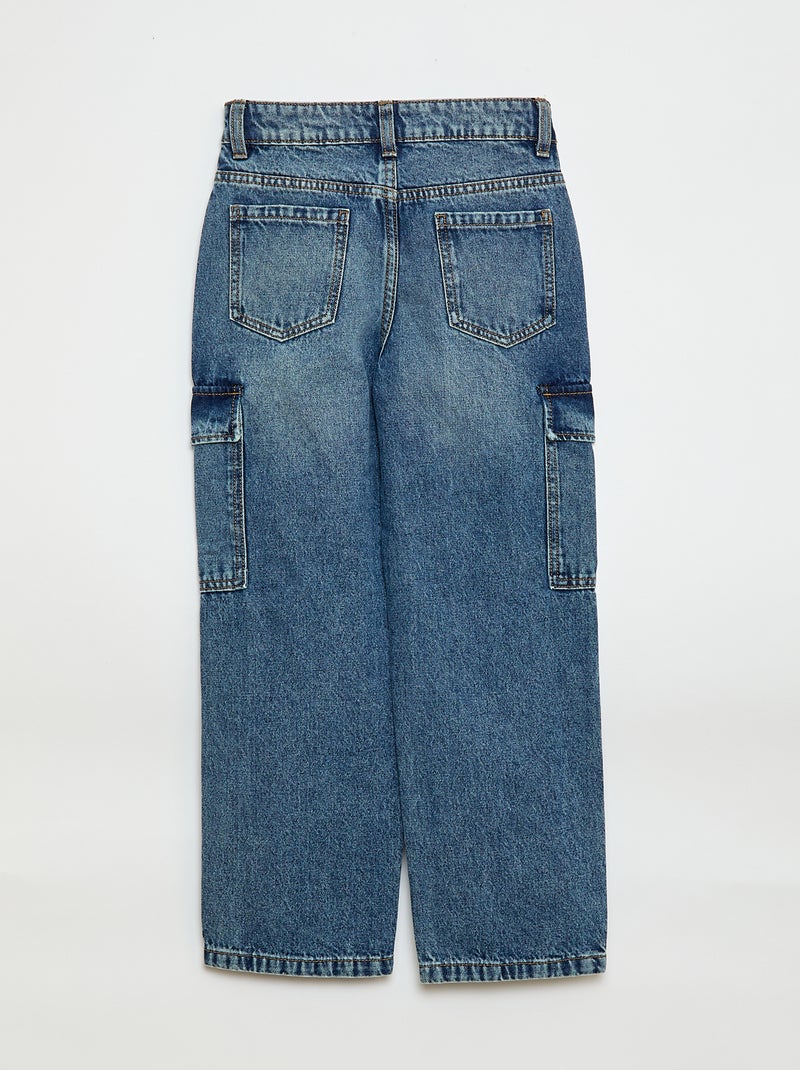 Pantaloni in jeans multitasche Blu - Kiabi
