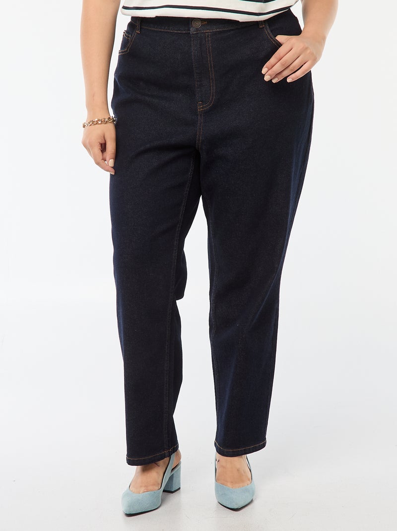 Pantaloni in jeans stretch straight Blu - Kiabi