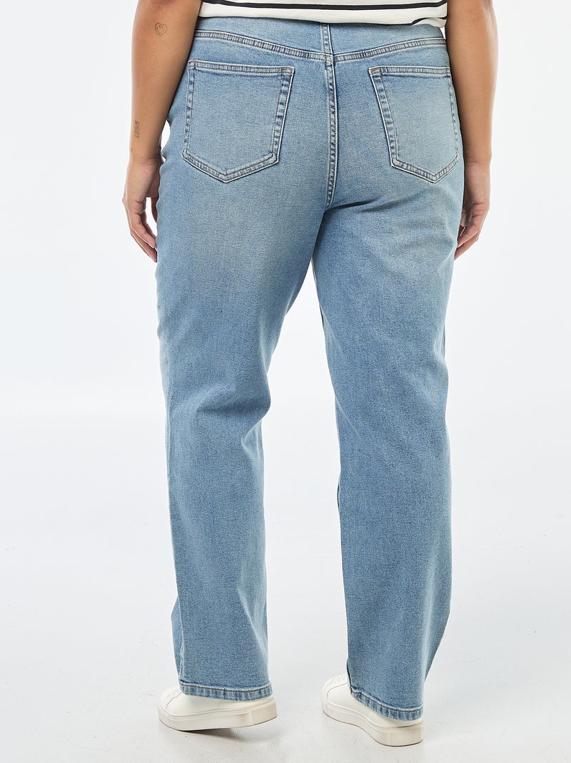 Pantaloni in jeans stretch straight Blu - Kiabi