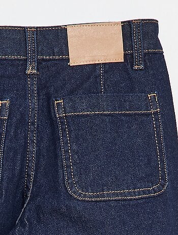 Pantaloni in jeans wide leg cropped