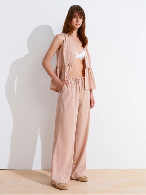 Pantaloni in jersey a gamba ampia da donna dilvin - Kiabi