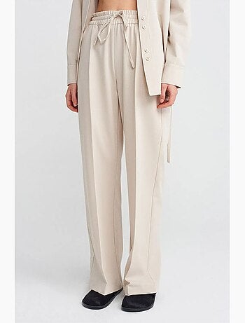 Pantaloni in jersey a gamba ampia dilvin
