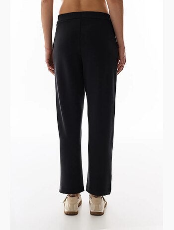 Pantaloni in jersey a gamba dritta oversize a vita media penti