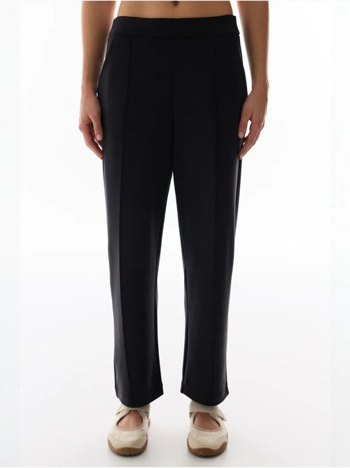 Pantaloni in jersey a gamba dritta oversize a vita media penti - Kiabi Pantaloni in jersey a gamba dritta oversize a vita media penti - Kiabi