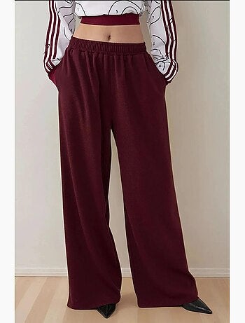 Pantaloni in jersey a gamba larga con elastico in vita hiccup