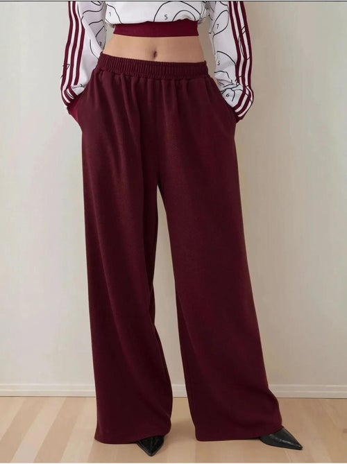 Pantaloni in jersey a gamba larga con elastico in vita - Kiabi Pantaloni in jersey a gamba larga con elastico in vita - Kiabi