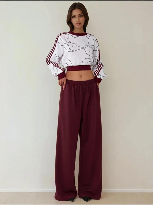 Pantaloni in jersey a gamba larga con elastico in vita - Kiabi Pantaloni in jersey a gamba larga con elastico in vita - Kiabi