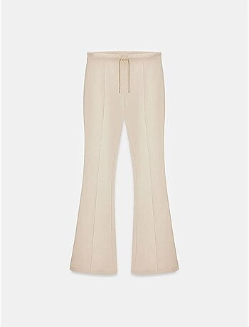 Pantaloni in jersey a zampa a vita media con coulisse dilvin