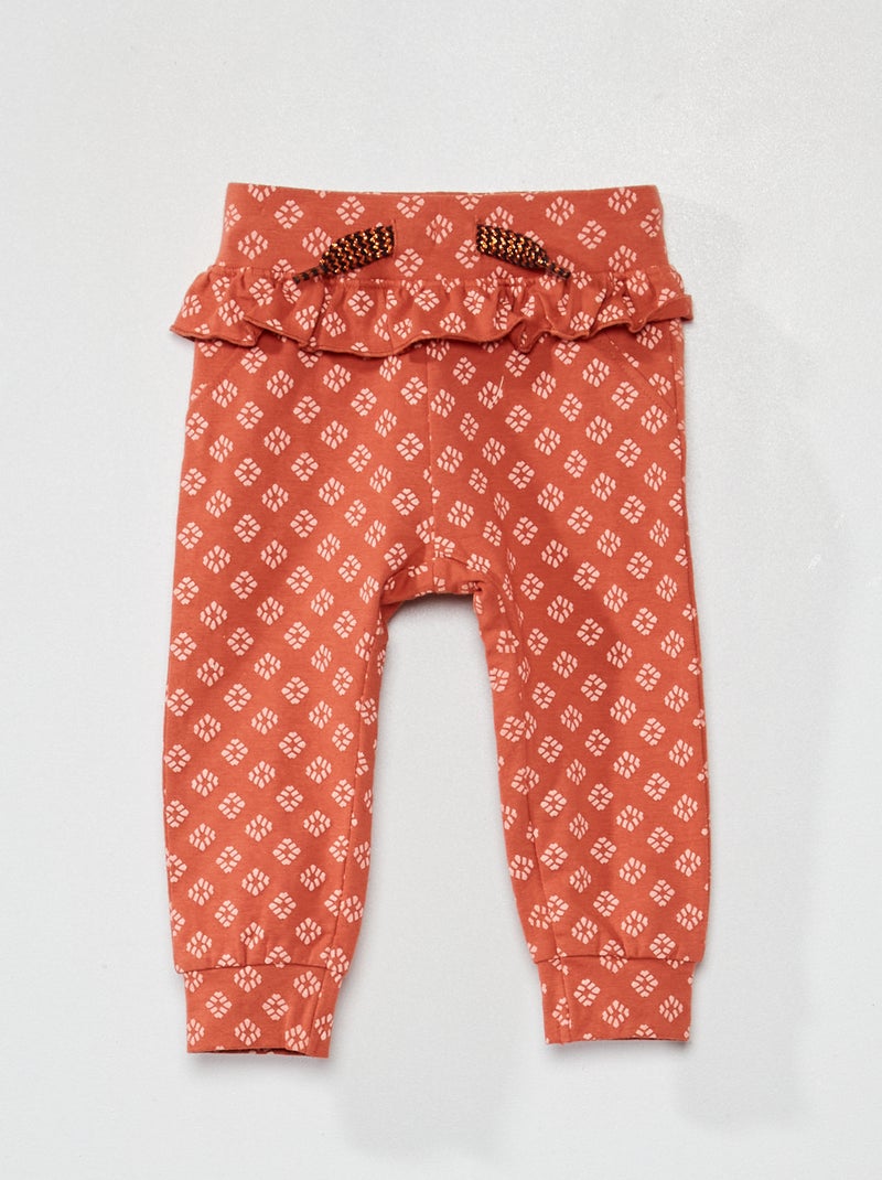 Pantaloni in jersey ARANCIONE - Kiabi