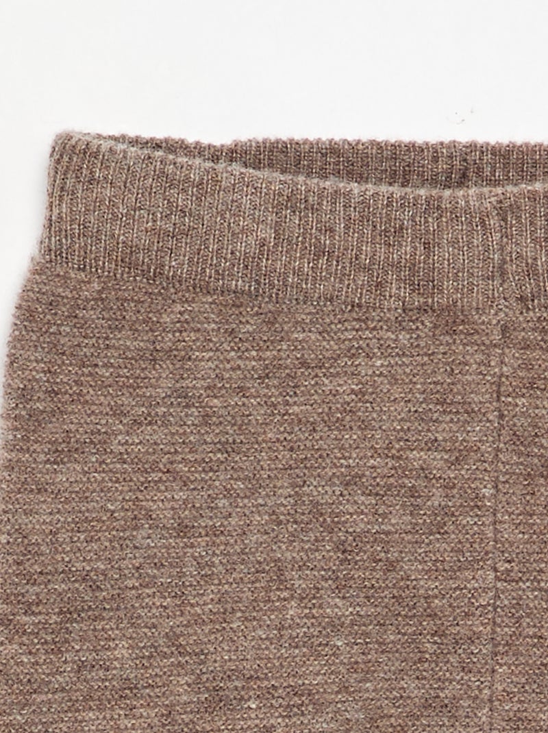 Pantaloni in lana e cashmere - premium Marrone - Kiabi