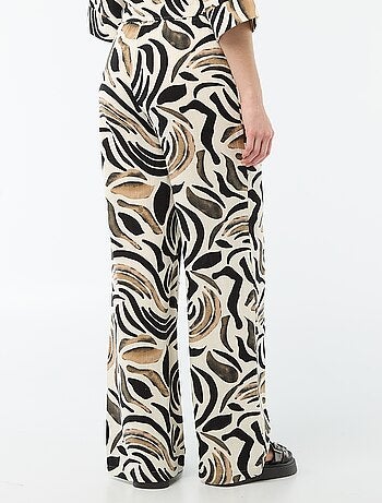 Pantaloni in lino con 2 tasche