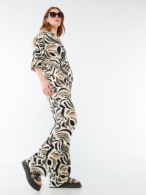 Pantaloni in lino con 2 tasche - Kiabi