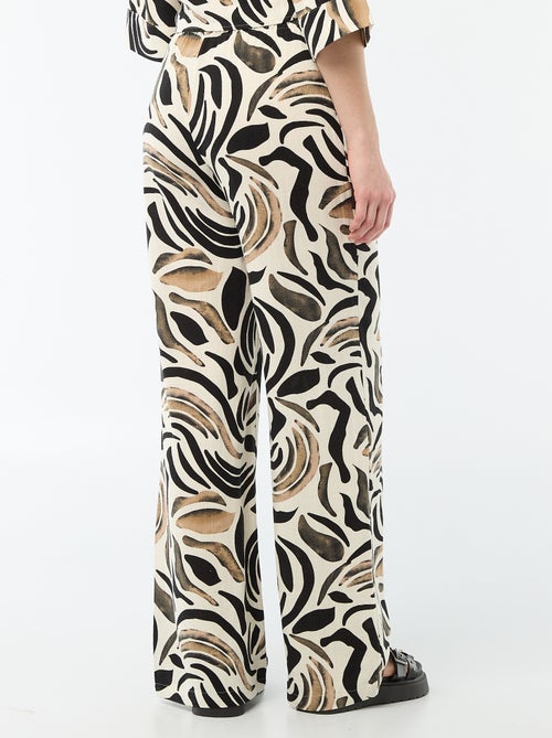 Pantaloni in lino con 2 tasche - Kiabi