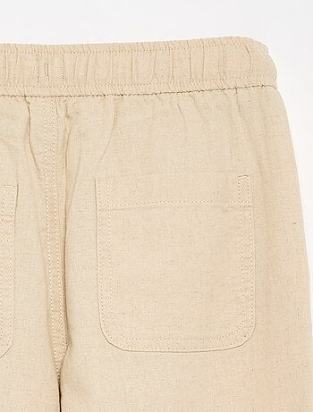 Pantaloni in lino e cotone