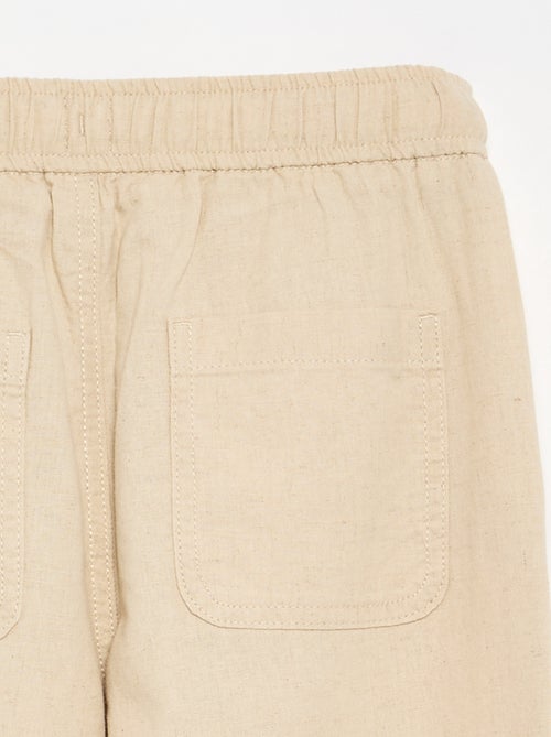 Pantaloni in lino e cotone - Kiabi Pantaloni in lino e cotone - Kiabi