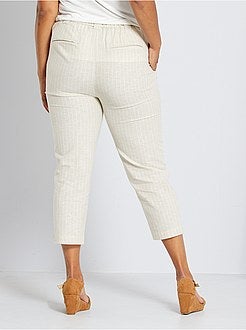 Pantaloni in lino e cotone - Kiabi