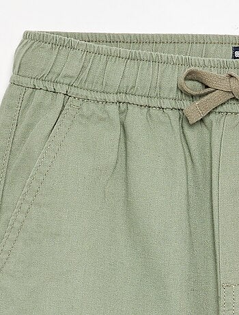 Pantaloni in lino e cotone