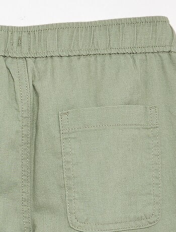 Pantaloni in lino e cotone