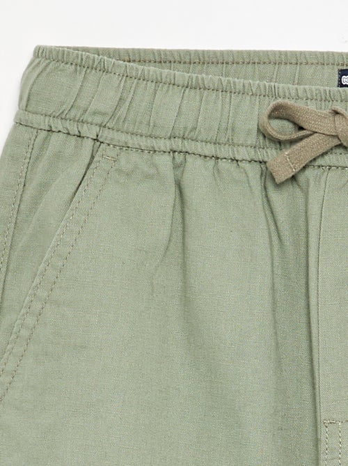 Pantaloni in lino e cotone - Kiabi Pantaloni in lino e cotone - Kiabi
