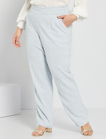 Saldi Pantaloni dritti taglie forti a prezzi scontati da donna - Moda -  Kiabi