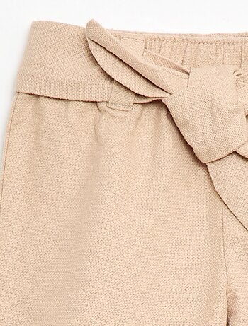 Pantaloni in lino misto