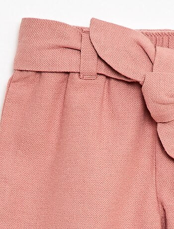 Pantaloni in lino misto