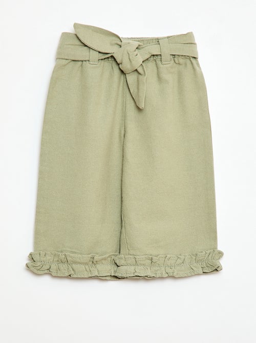 Pantaloni in lino misto - Kiabi