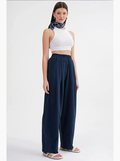 Pantaloni in lino straight fit mixray - Kiabi Pantaloni in lino straight fit mixray - Kiabi