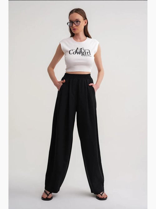 Pantaloni in lino straight fit mixray - Kiabi Pantaloni in lino straight fit mixray - Kiabi