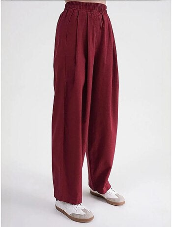 Pantaloni in lino straight fit mixray