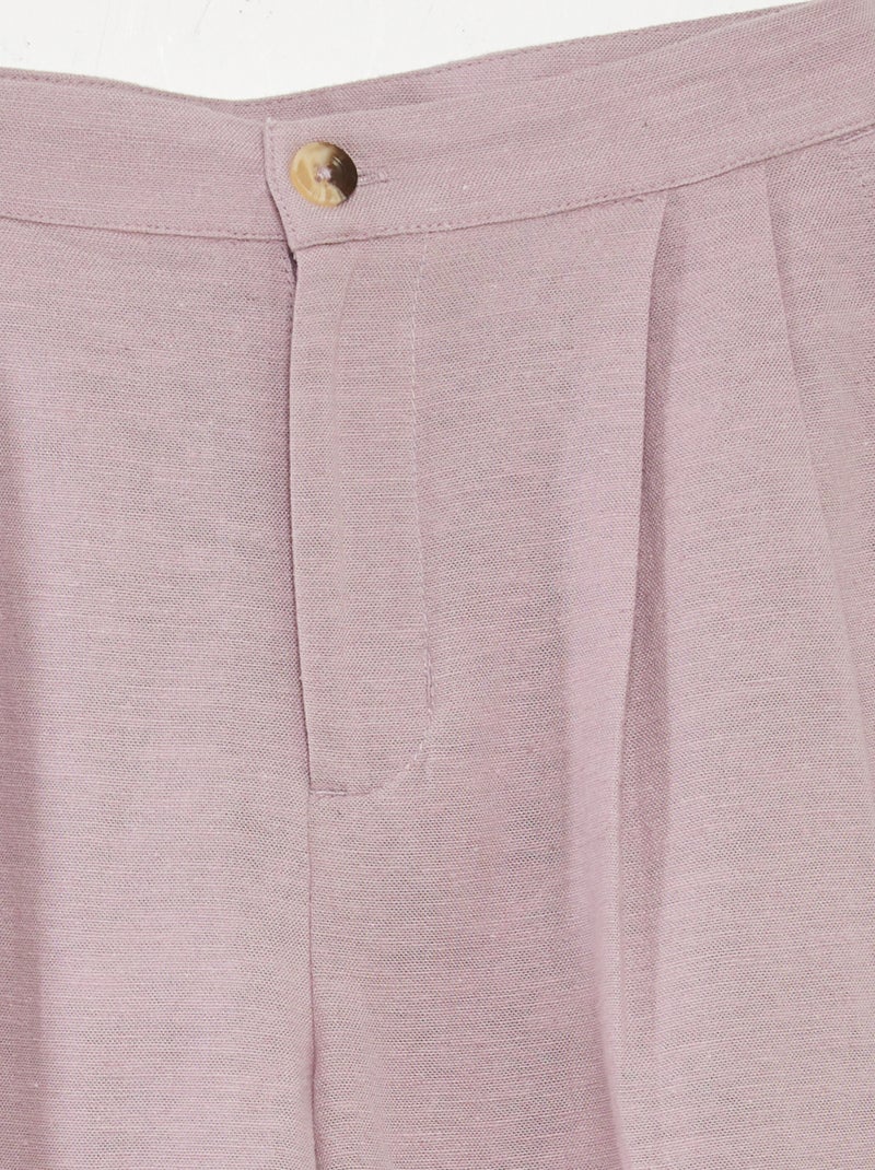 Pantaloni in lino VIOLA - Kiabi