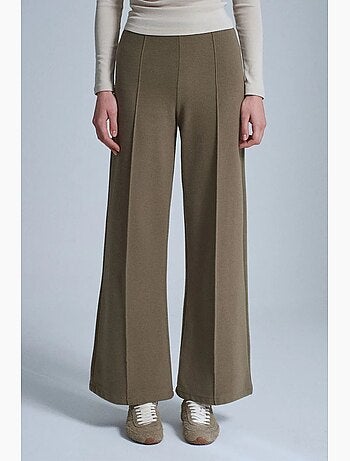 Pantaloni in maglia a gamba ampia da donna dilvin