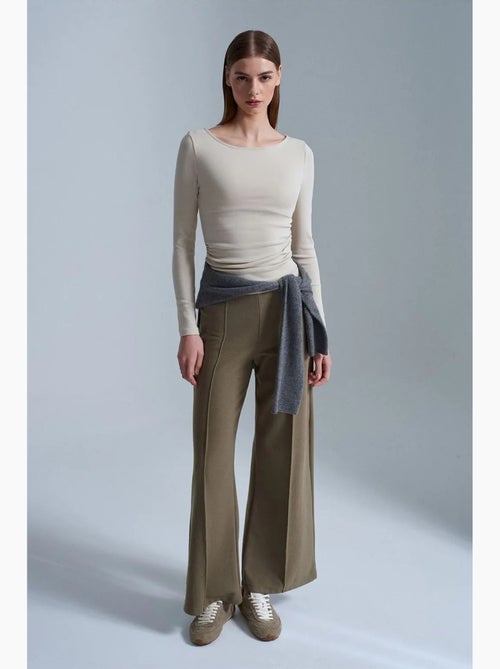Pantaloni in maglia a gamba ampia da donna dilvin - Kiabi Pantaloni in maglia a gamba ampia da donna dilvin - Kiabi