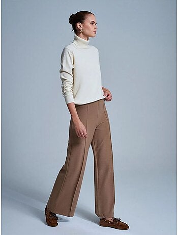 Pantaloni in maglia a gamba ampia da donna dilvin