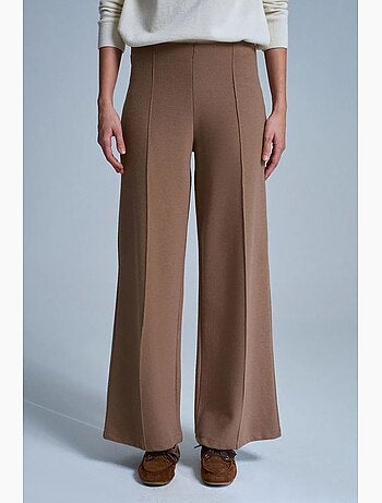 Pantaloni in maglia a gamba ampia da donna dilvin