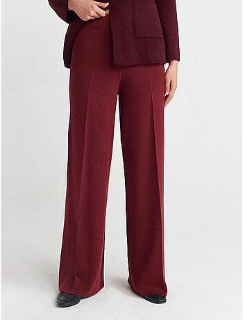 Pantaloni in maglia a gamba ampia da donna dilvin