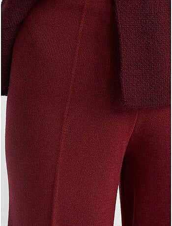Pantaloni in maglia a gamba ampia da donna dilvin