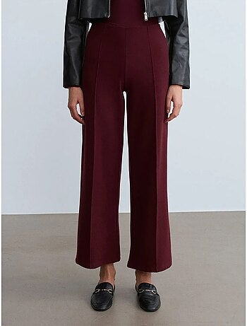 Pantaloni in maglia a gamba ampia da donna dilvin