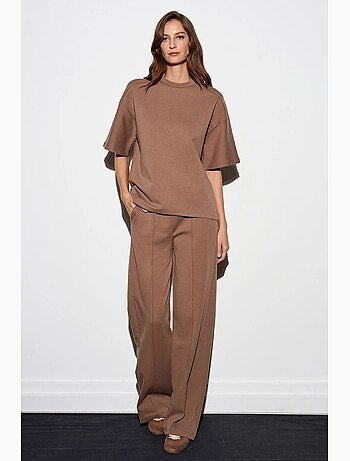 Pantaloni in maglia a gamba ampia dilvin