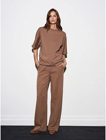 Pantaloni in maglia a gamba ampia dilvin