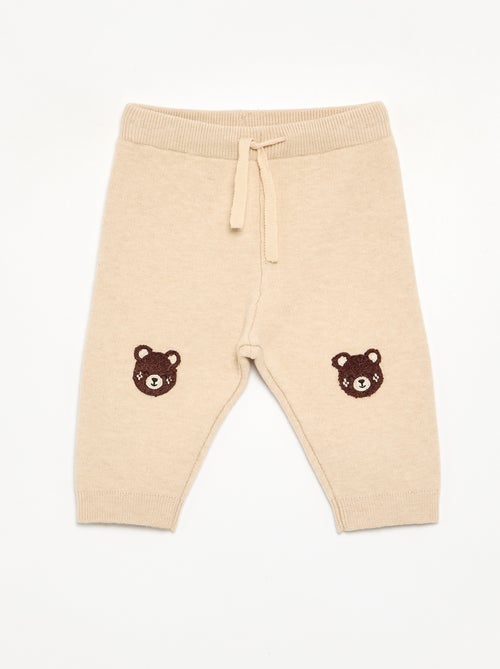 Pantaloni in maglia a tinta unita - Kiabi