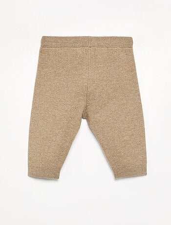 Pantaloni in maglia a tinta unita