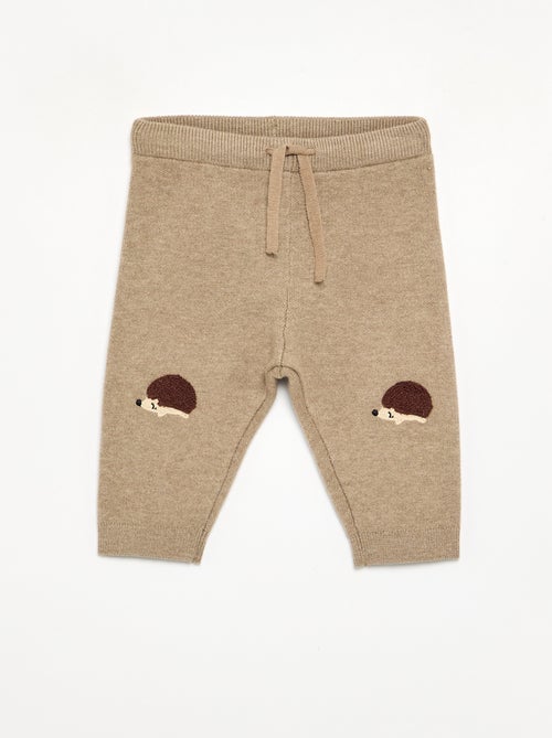 Pantaloni in maglia a tinta unita - Kiabi