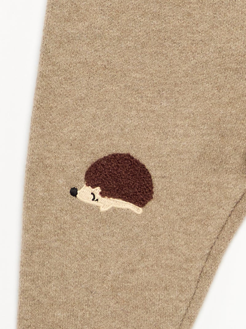 Pantaloni in maglia a tinta unita Beige - Kiabi