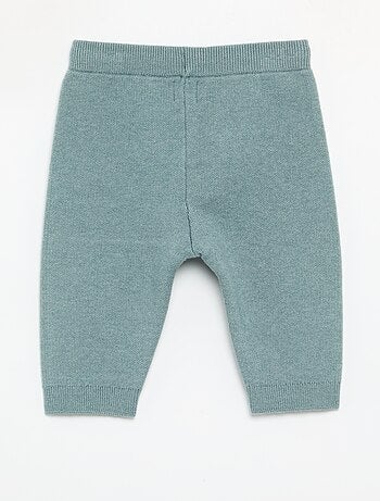 Pantaloni in maglia a tinta unita