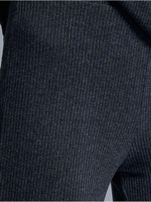 Pantaloni in maglia a zampa a vita alta - Kiabi Pantaloni in maglia a zampa a vita alta - Kiabi