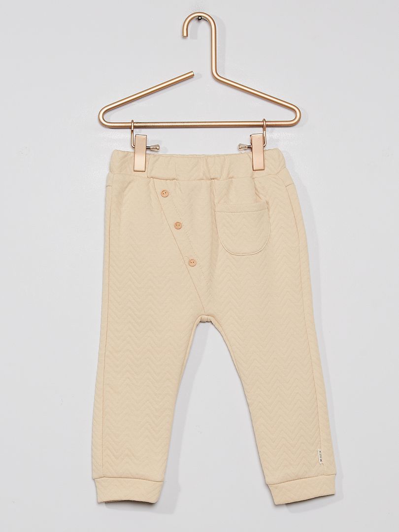 Pantaloni in maglia beige schiarito - Kiabi